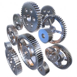 Group of steel gears